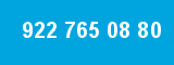 922 765 08 80